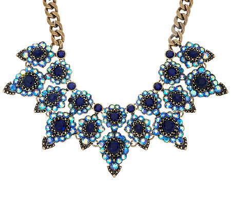 Joan Rivers Crystal Royalty Statement Necklace w/ 3 Extender - J324255