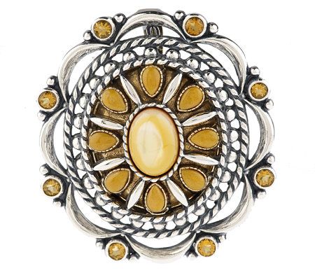 Carolyn Pollack Sterling 1.90ct Sunburst Enhancer
