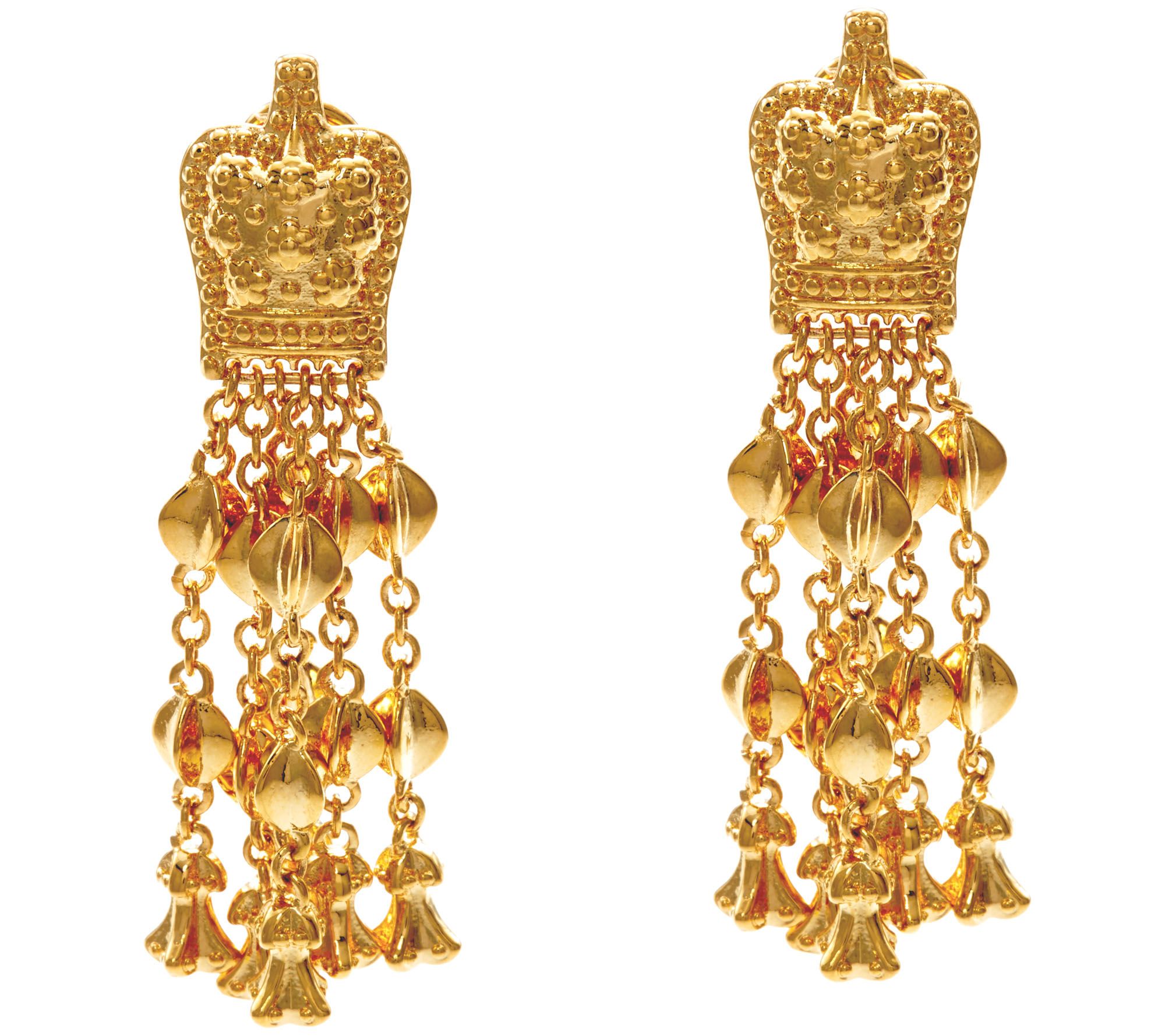 The Elizabeth Taylor Goldtone Ear Pendants Page 1 —