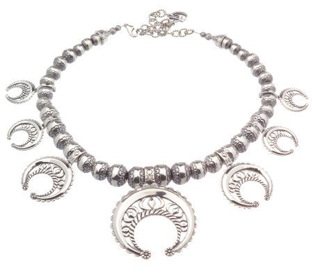 Carolyn Pollack Sterling Adjustable Naja Necklace