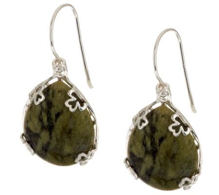 Sterling Silver Connemara Marble Reversible Earrings ...