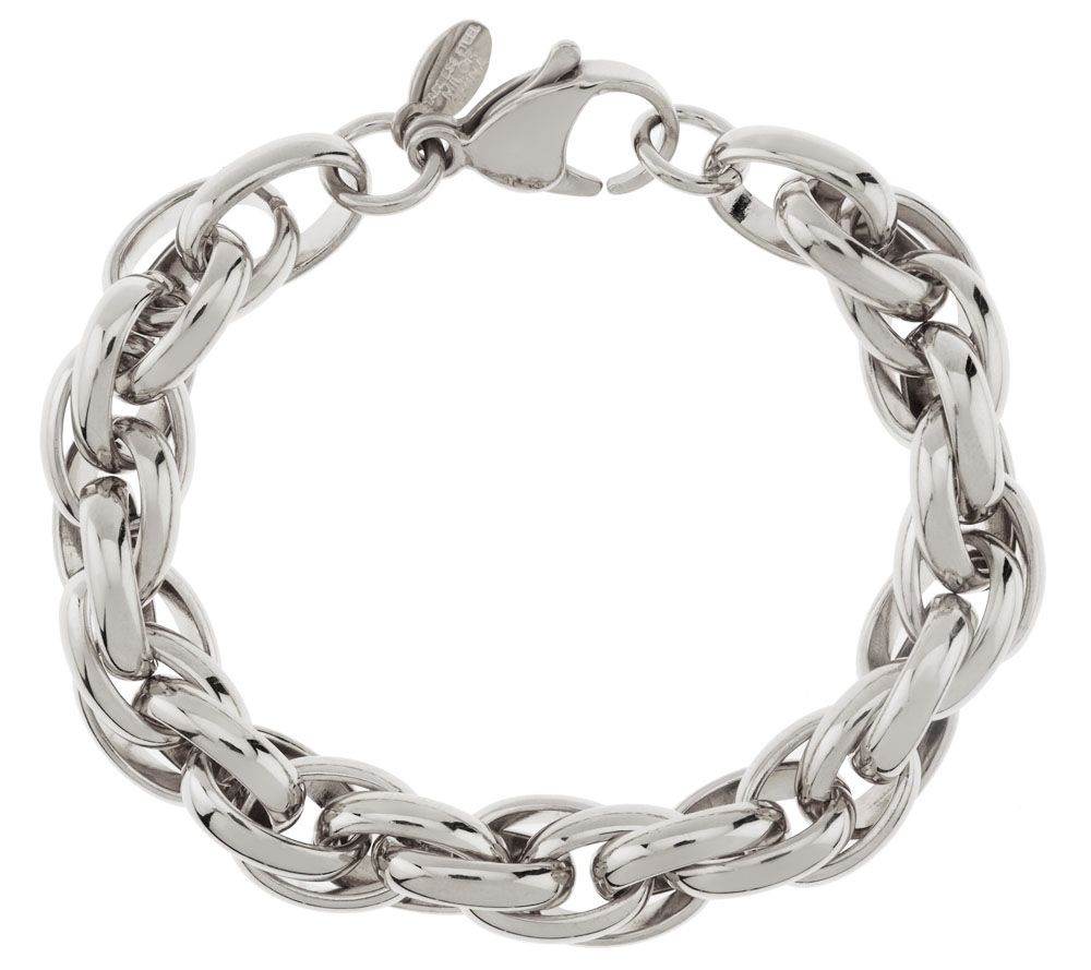 Stainless Steel Oval Link Bracelet Page 1 —