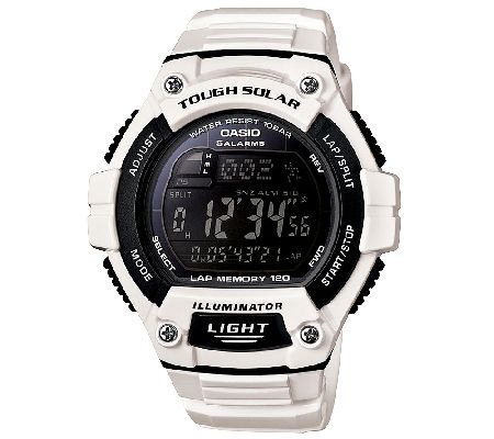 casio tough solar illuminator white