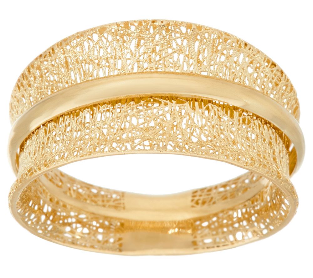 "As Is" 14k Gold Textured Spinner Ring by Adi Paz —