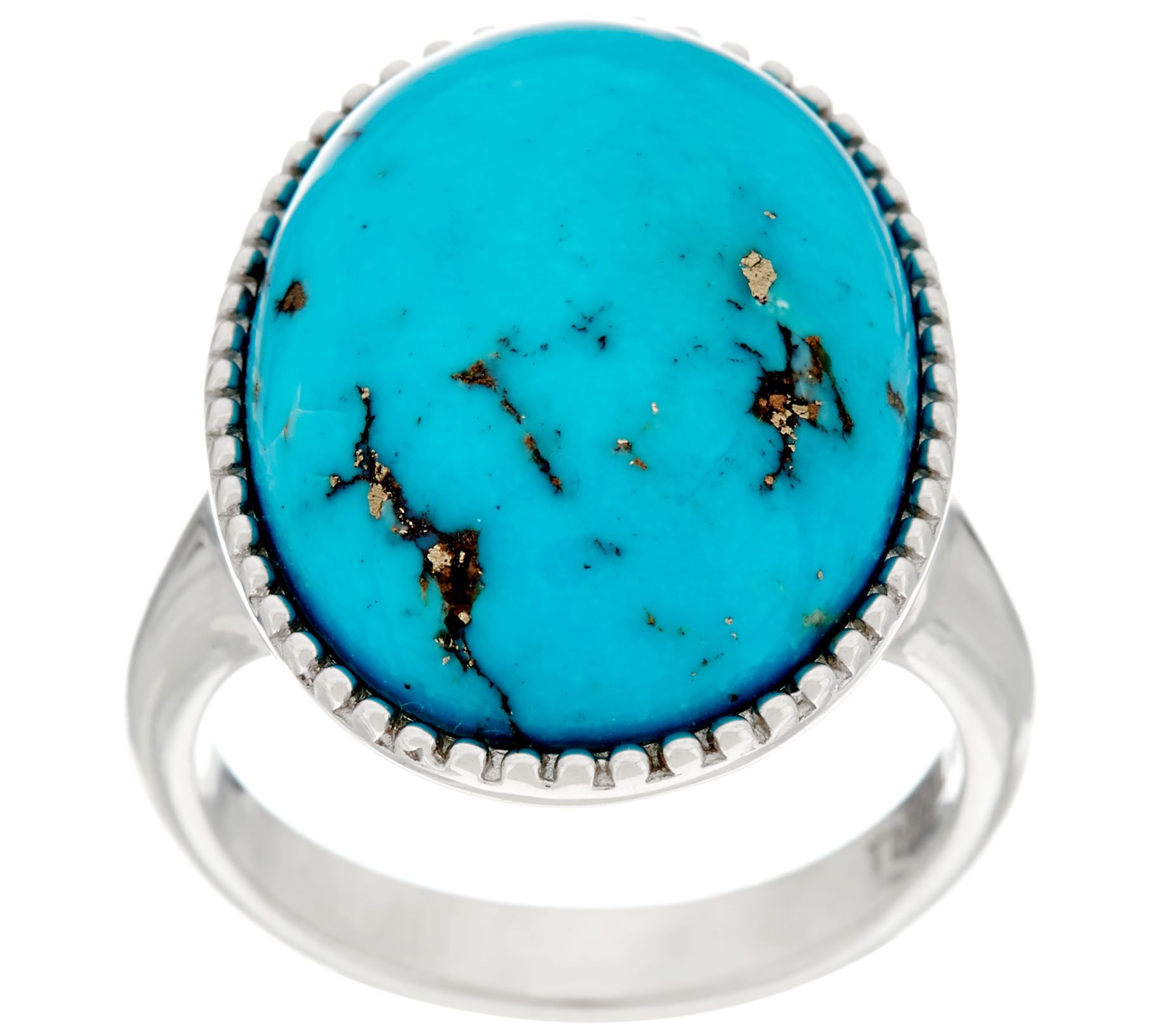  Bold Kingman Turquoise Sterling Silver Ring - J329493