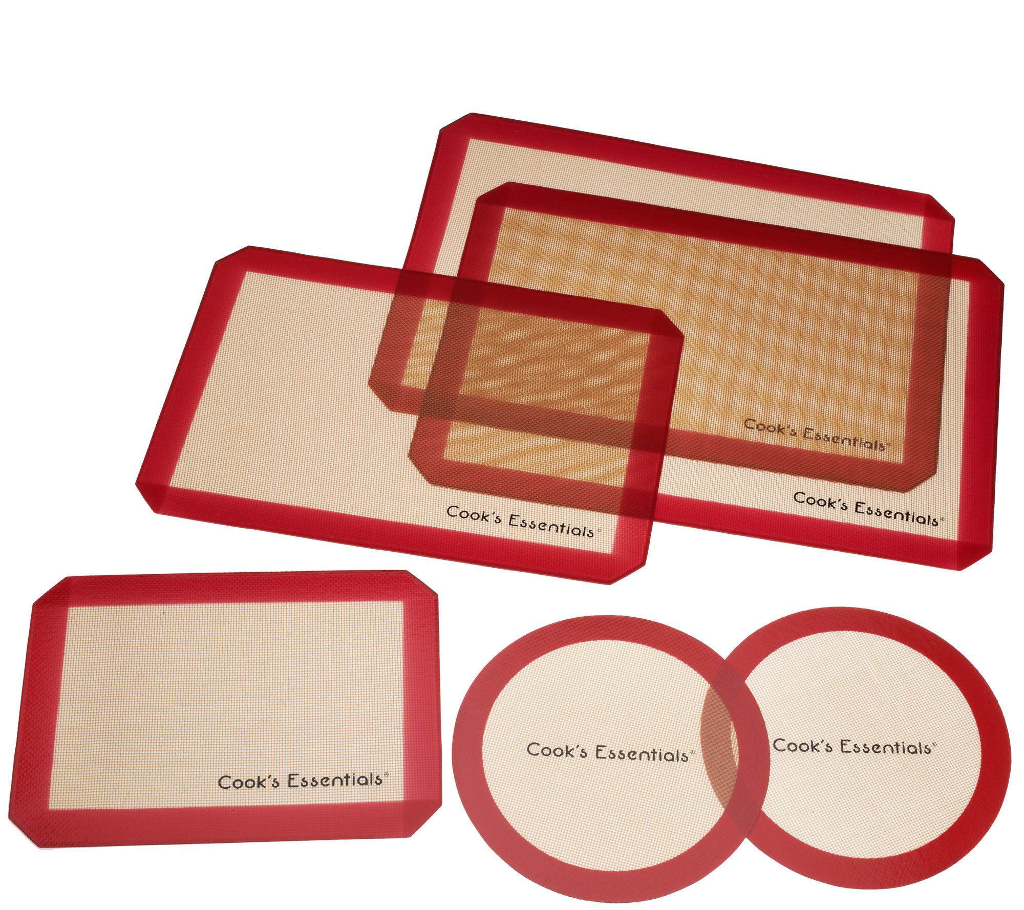 "As Is" Cook's Essentials 6pc. Silicone Baking Mat Set Page 1 —