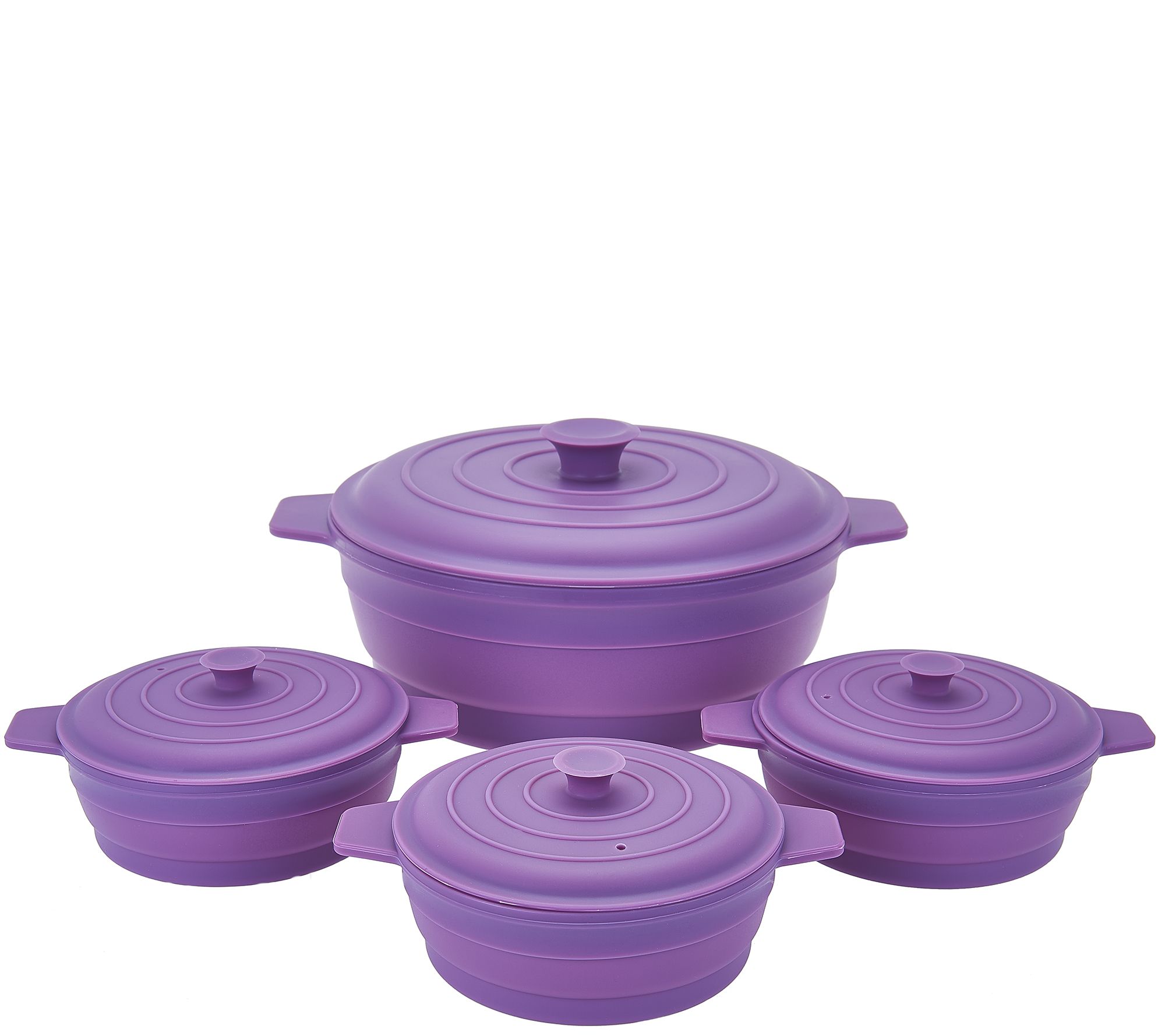 "As Is" Cook's Essentials 4 pc Microwave Silicone Casserole Set Page