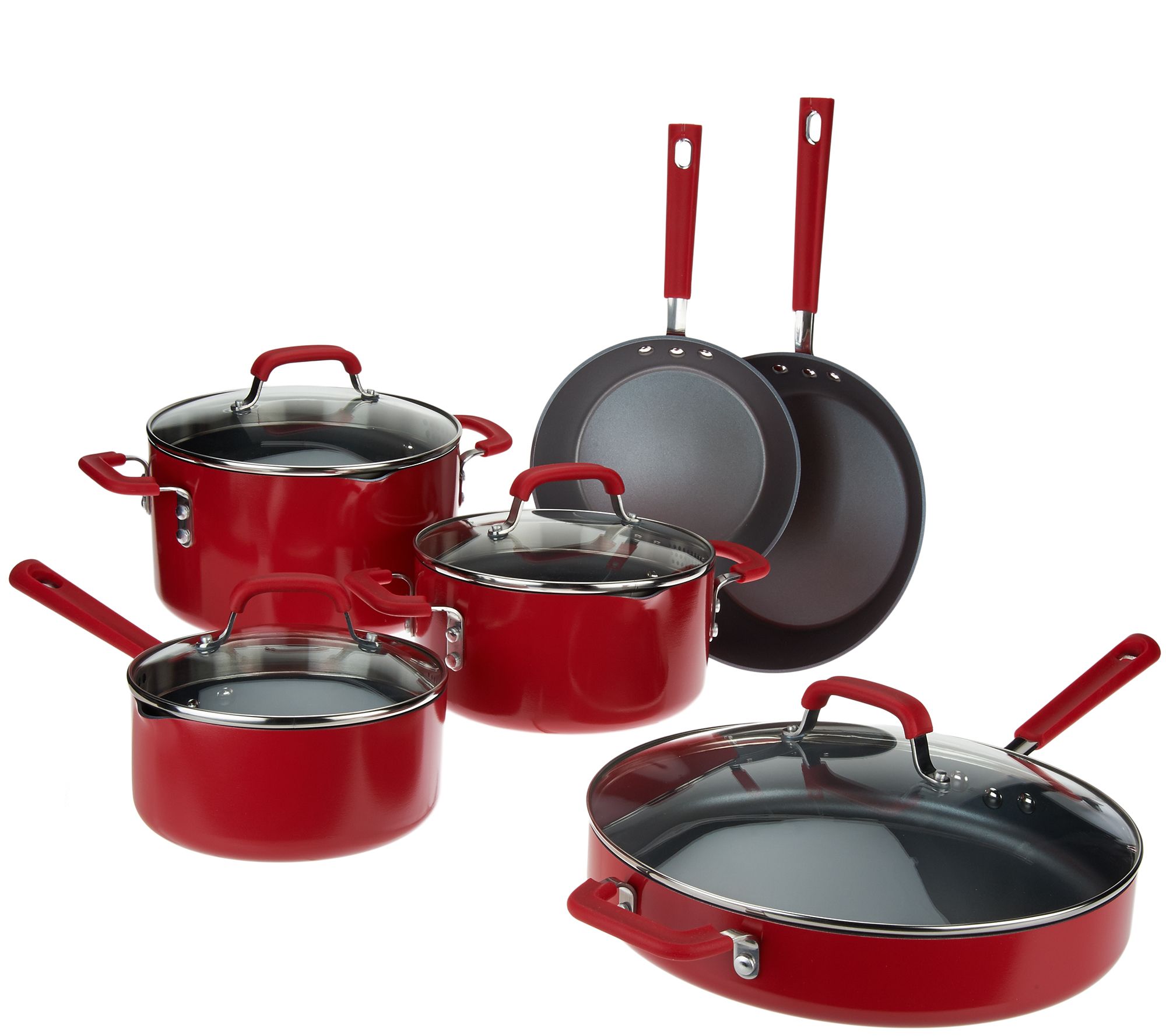 Emeril 10-pc Aluminum Quantanium Nonstick Cookware Set - K43613 — QVC.com