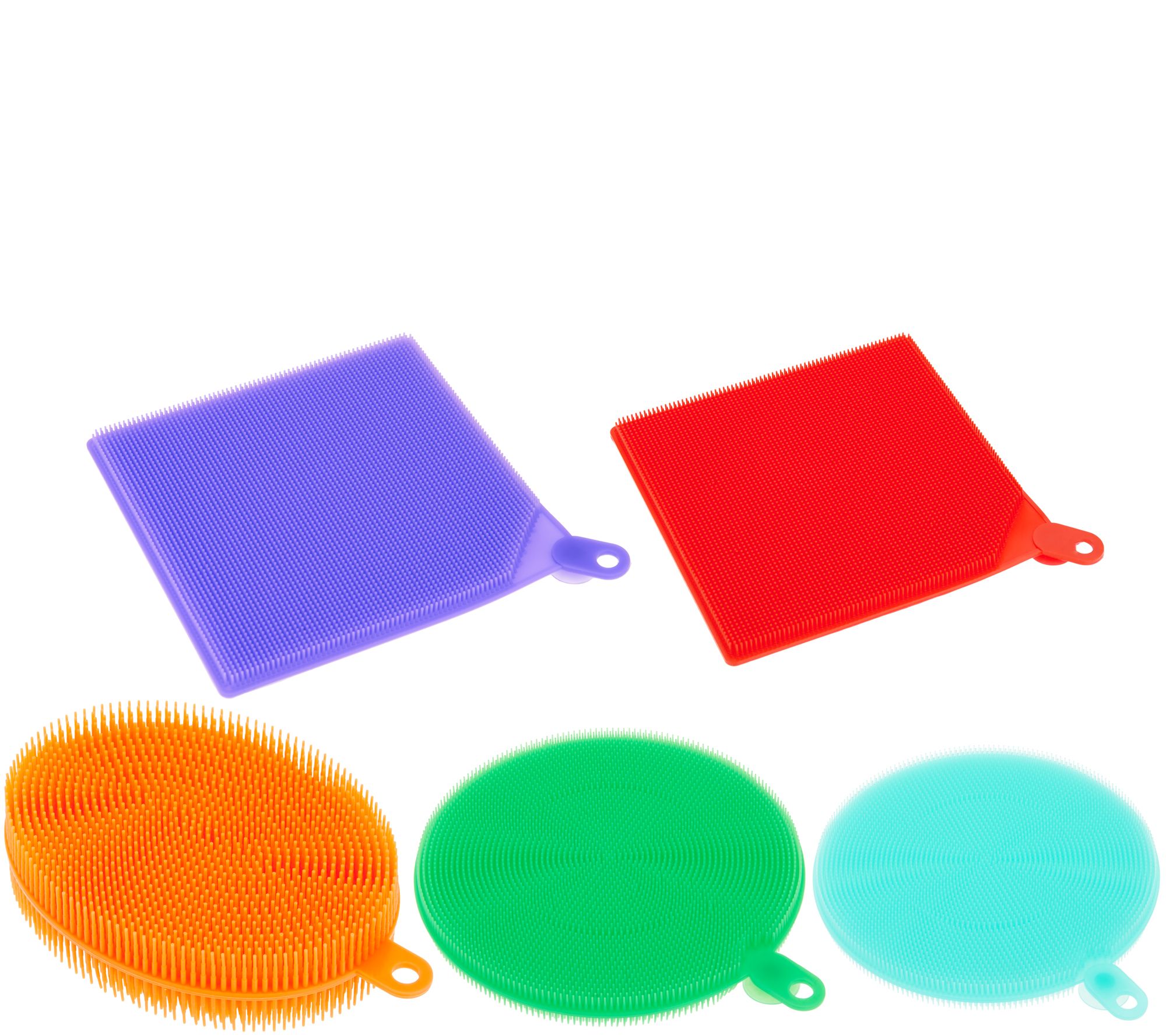 CooksEssentials Set of 5 MultiColor Silicone Sponges Page 1 —