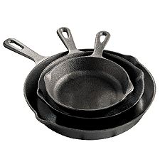 UPC 048552404716 product image for Philippe Richard 3-Piece Cast Iron Fry Pan Set | upcitemdb.com