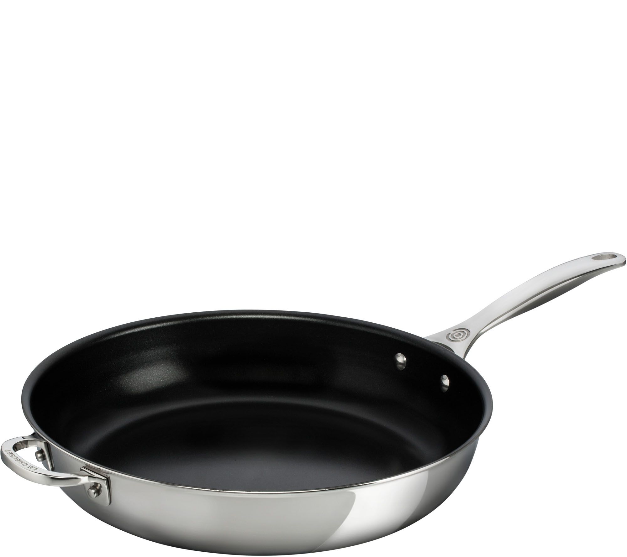 Le Creuset 121/2" Nonstick Deep Fry Pan with Helper Handle —