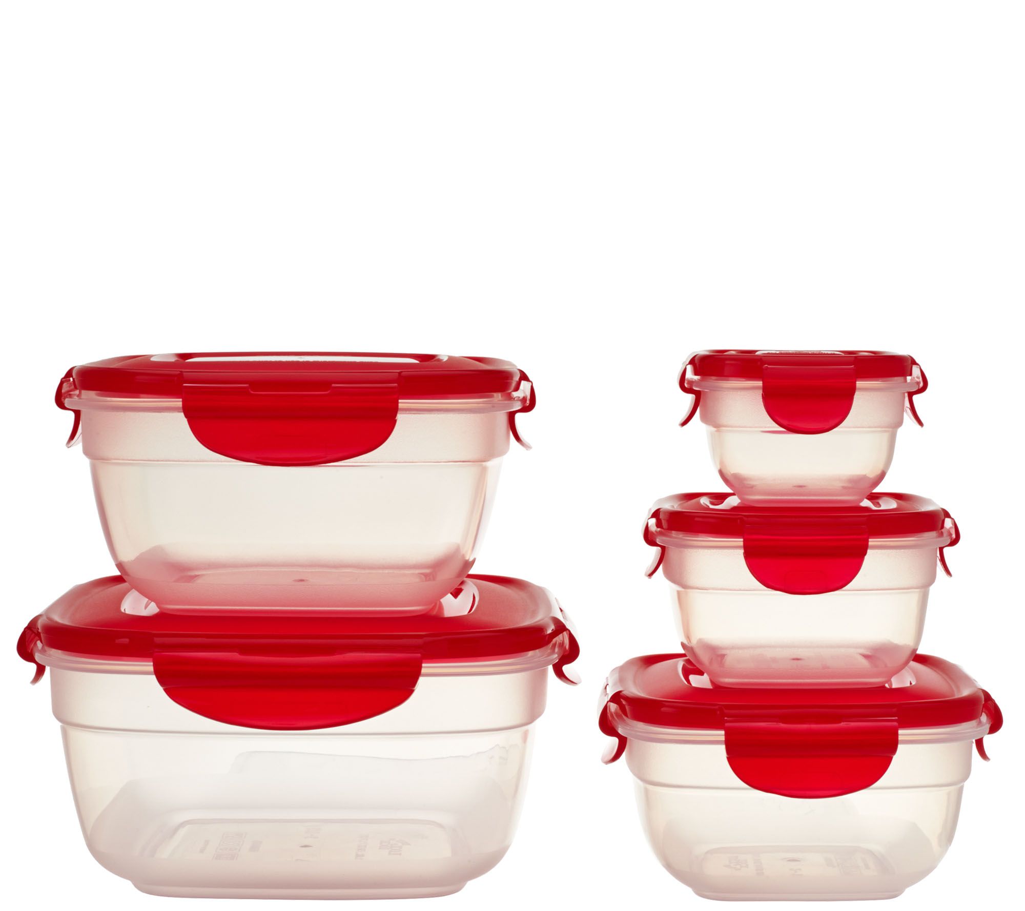 Lock & Lock 5piece Zen Bowl Storage Set w/ Color Lids