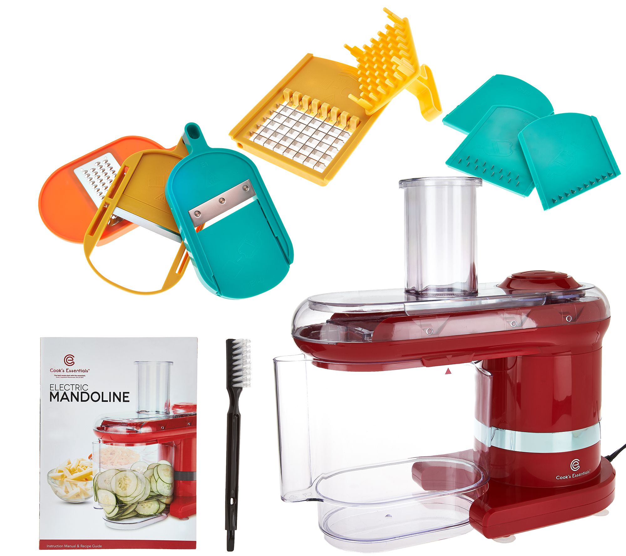 CooksEssentials Electric Mandoline Slicer & Dicer w/ 7 Blades Page 1 —