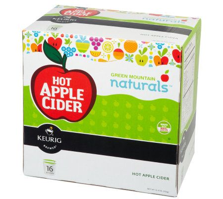 Keurig 32 K Cups Green Mountain Naturals Hot Apple Cider QVC