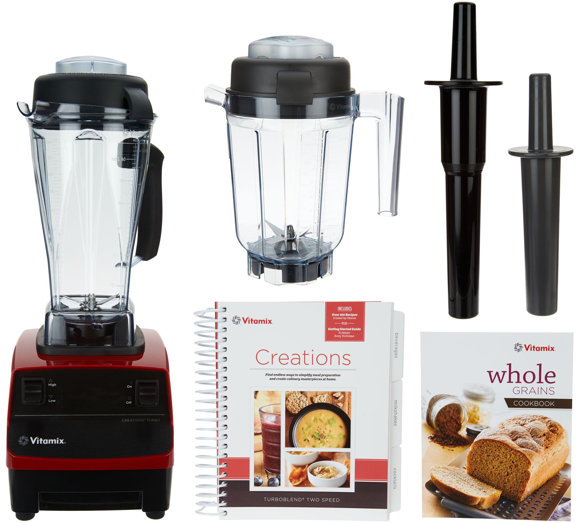 Vitamix Turbo Blend 16-in-1 64oz 2-Speed Blender w 32oz Dry Container 