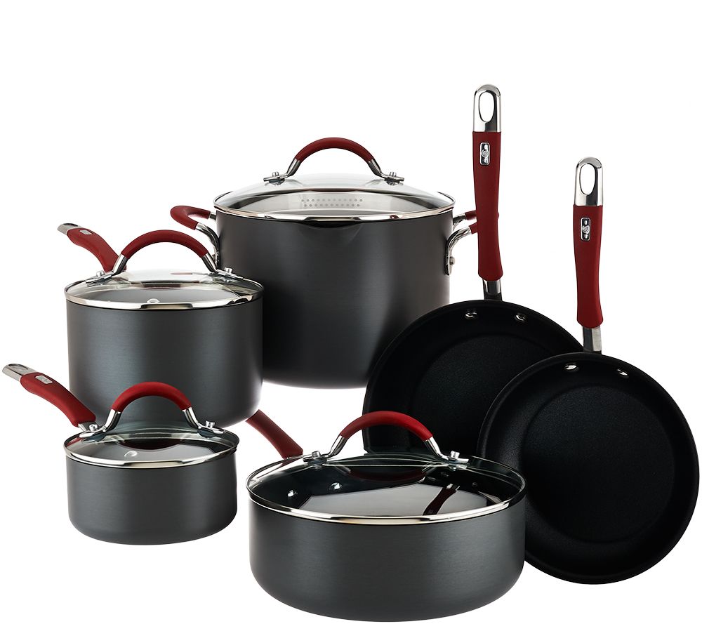CooksEssentials Hard Anodized 10Piece Cookware Set Page 1 —