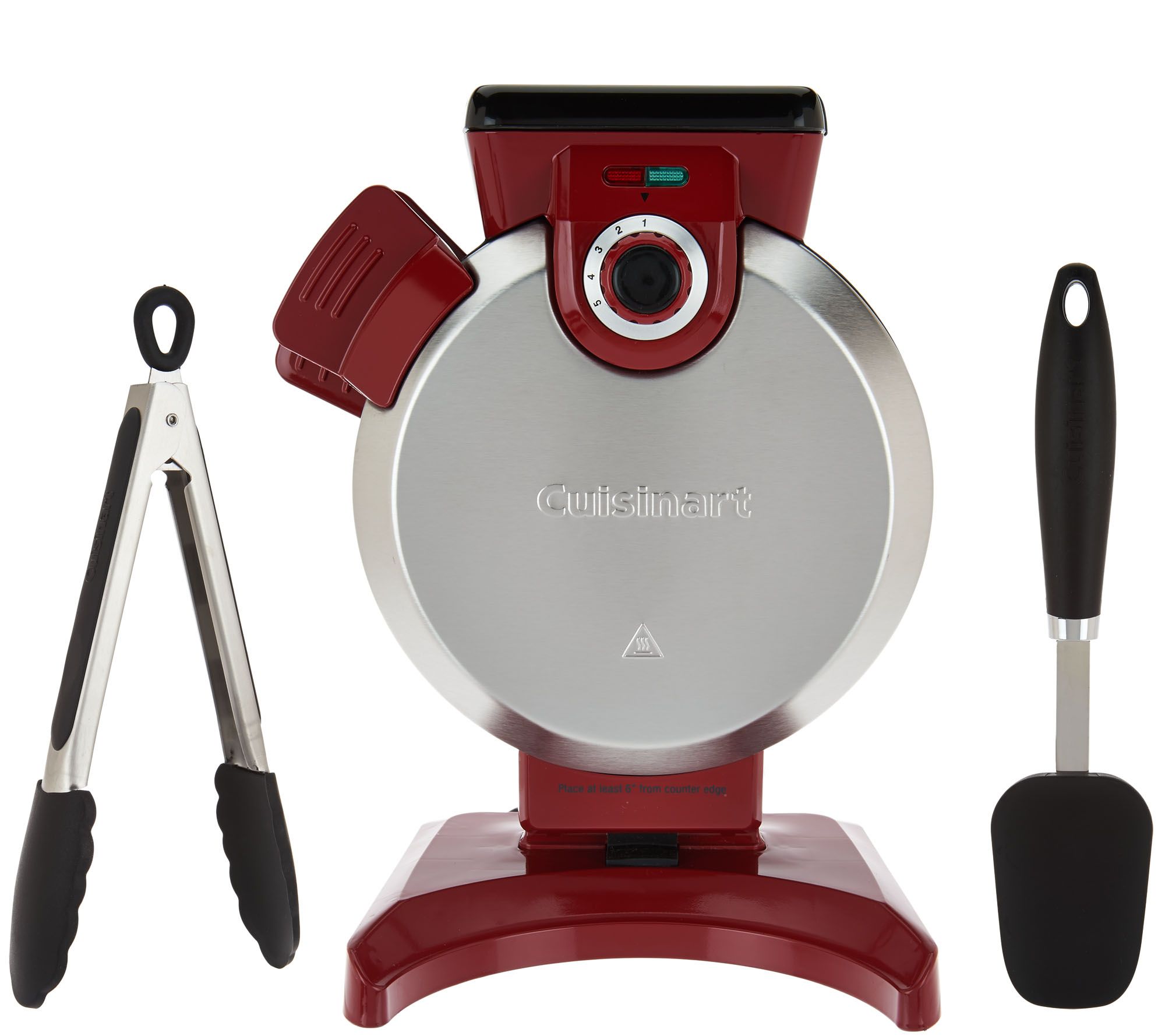 Cuisinart Vertical Waffle Maker with Spatula and Tongs Page 1 —