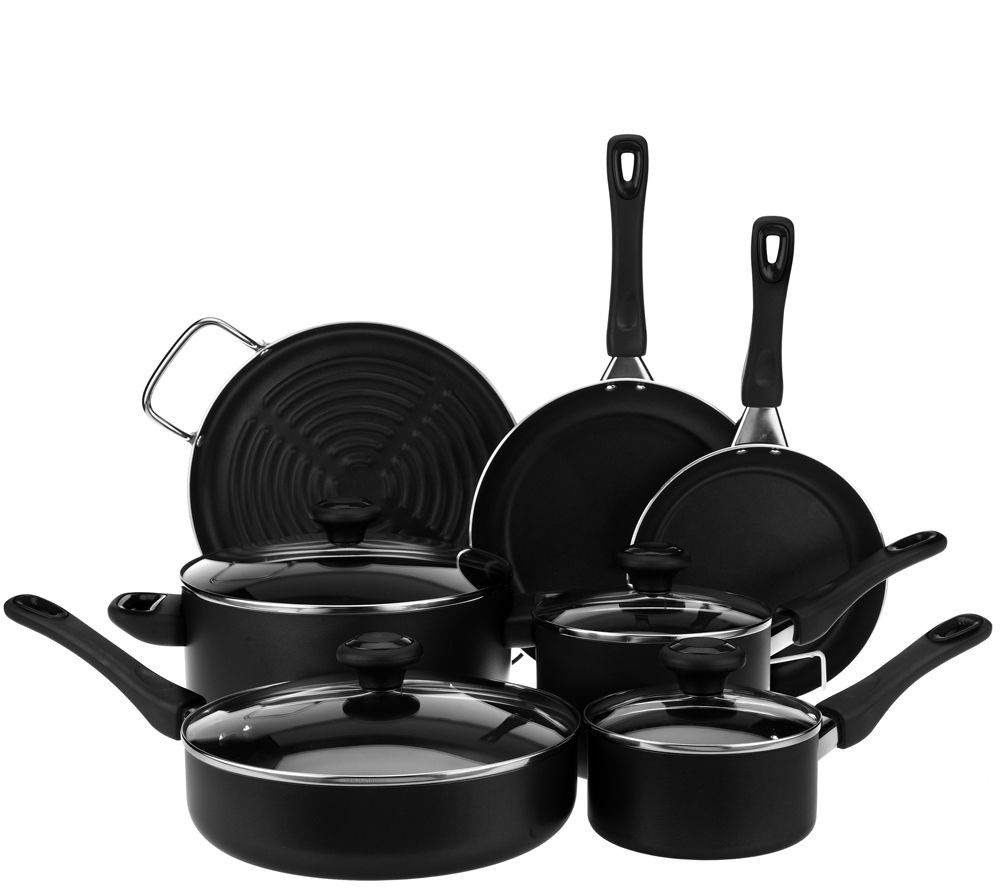 CooksEssentials 11Piece Aluminum Nonstick Cookware Set Page 1 —