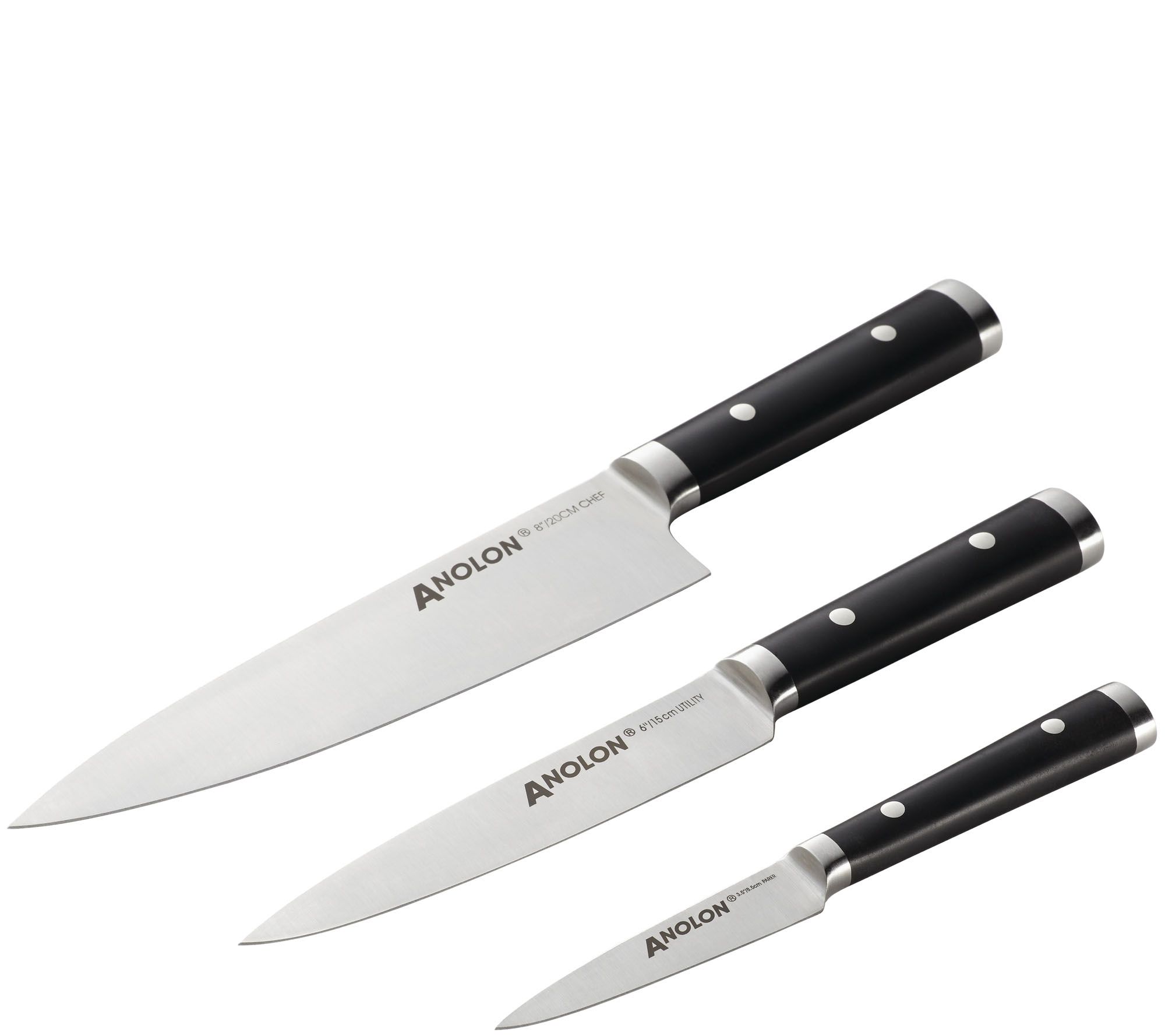 Anolon Cutlery 3Piece Japanese Stainless SteelChef Knife Set —