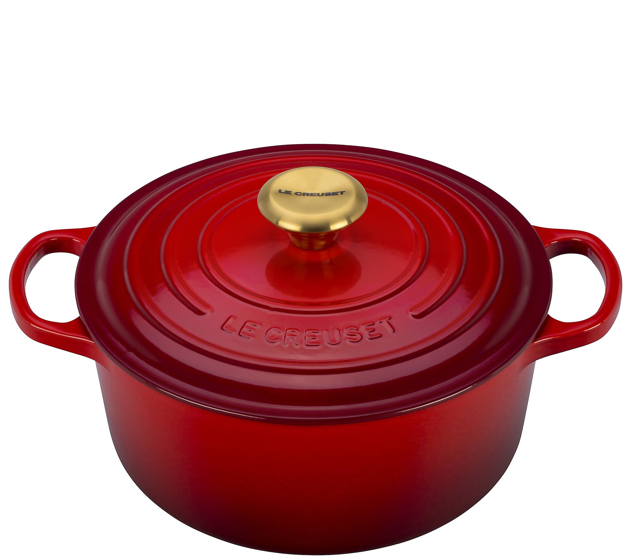 Le Creuset Cerise 4.5qt Signature Round Dutch Oven Page 1 —