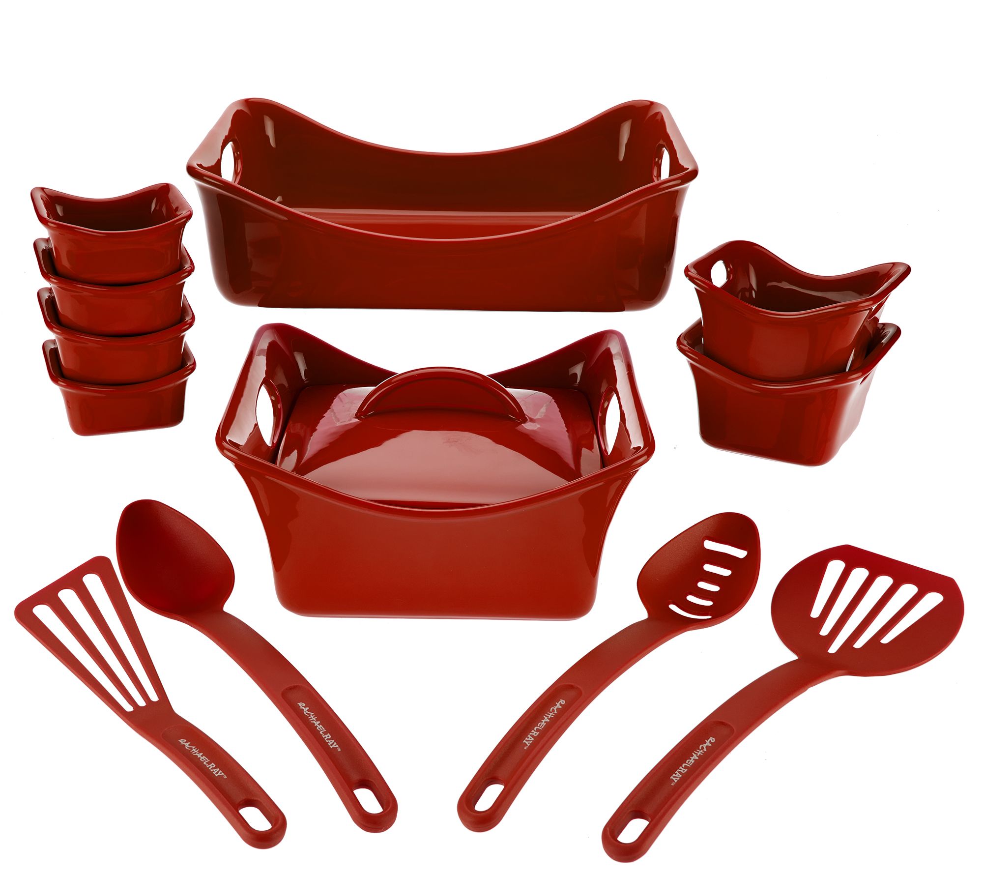 Rachael Ray Bubble & Brown 13piece Square Bakeware Set Page 1 —