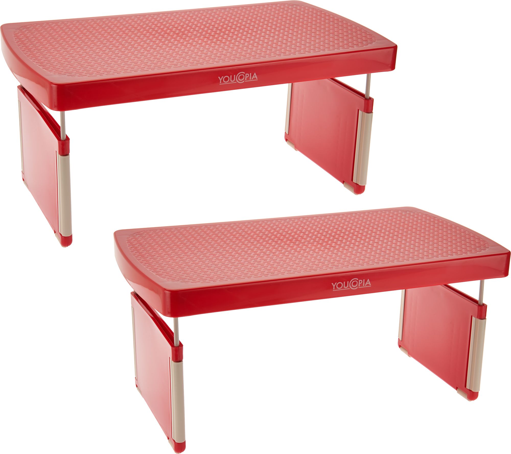 StoreMore Set of 2 Adjustable Shelf Risers Page 1 —