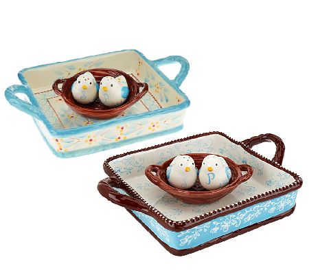 Temp-tations Napkin Holder with Salt and Pepper Shakers