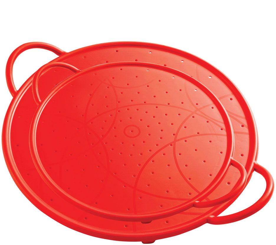 UPC 705475200626 product image for Kuhn Rikon Set of 2 Silicone Splatter Guards -Red | upcitemdb.com