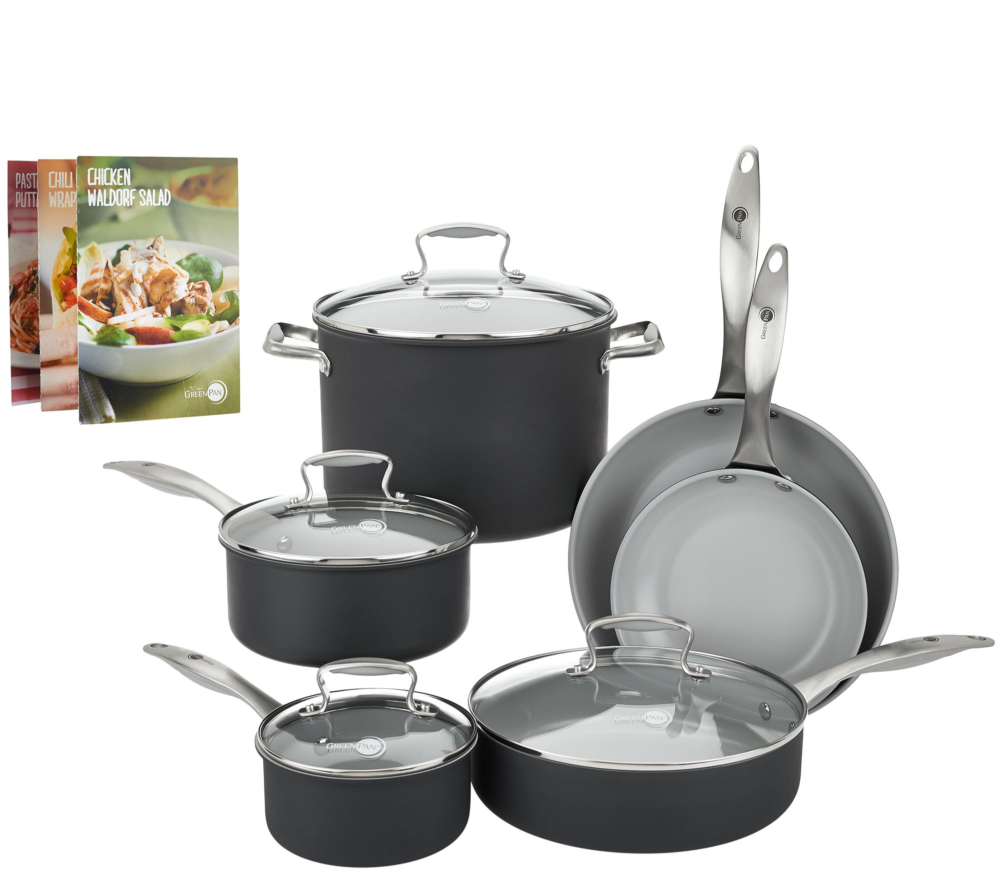 Green Pan 10piece Hard Anodized Dishwasher Safe Cookware Set Page 1