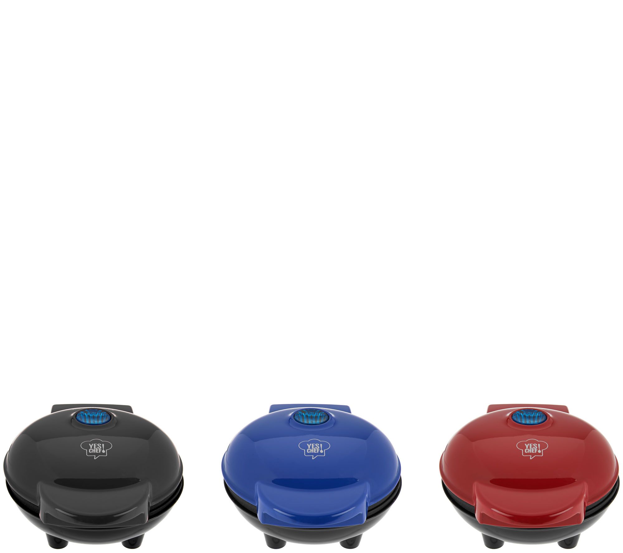 Yes Chef! Set of 3 Personal Waffle Makers w/ Gift Boxes Page 1 —