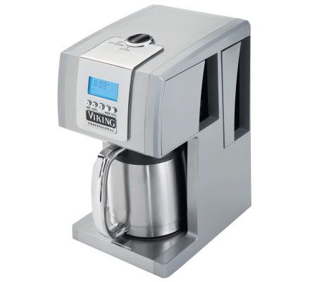 Viking 12-Cup Coffee Maker - Metallic Silver - Page 1 QVC.com