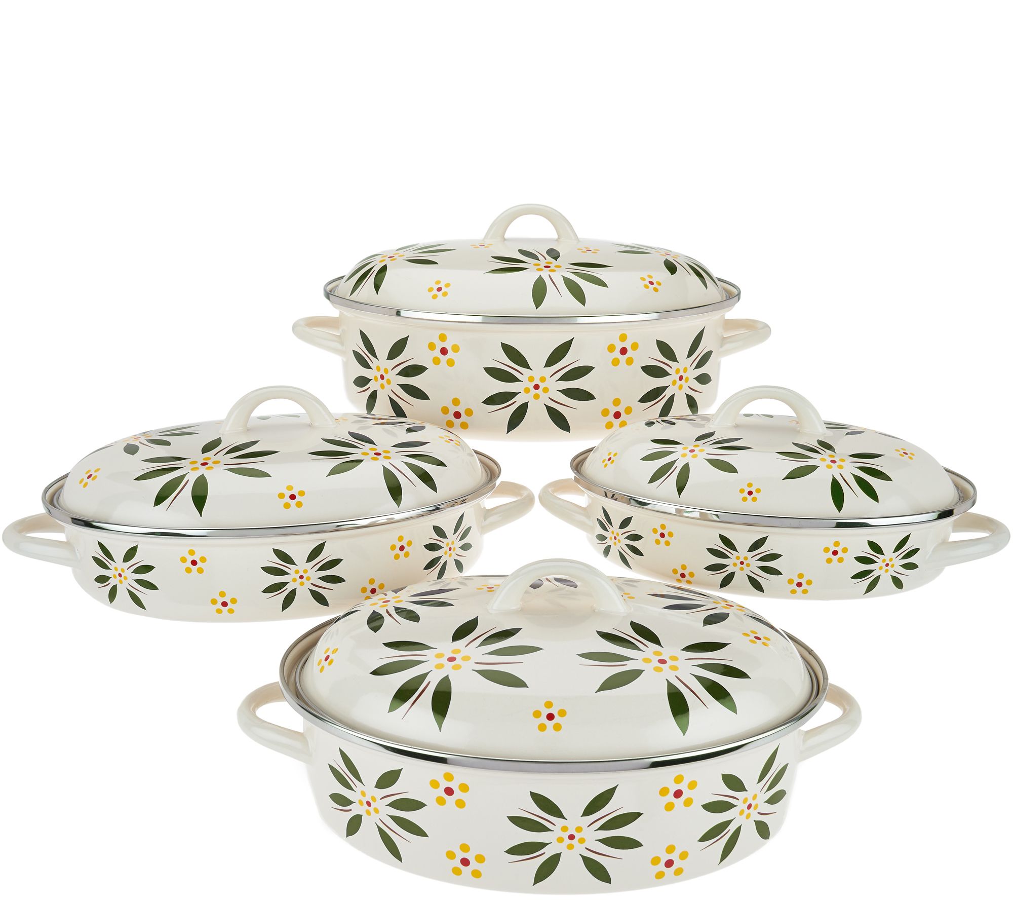 Temptations Old World 8pc Enamel Cookware Set Page 1 —