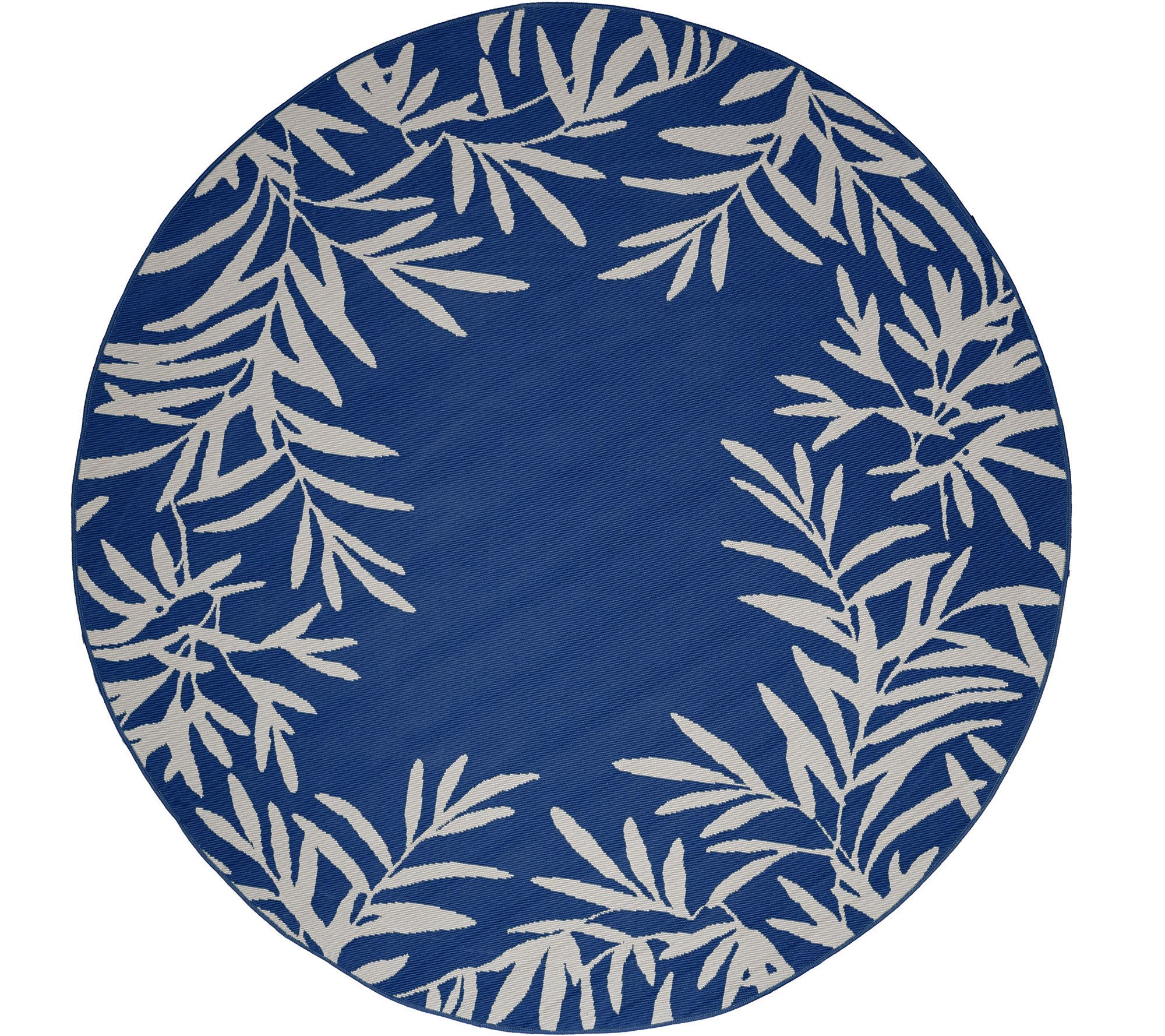 Tommy Bahama 94" Round Indoor/Outdoor Fern Rug —