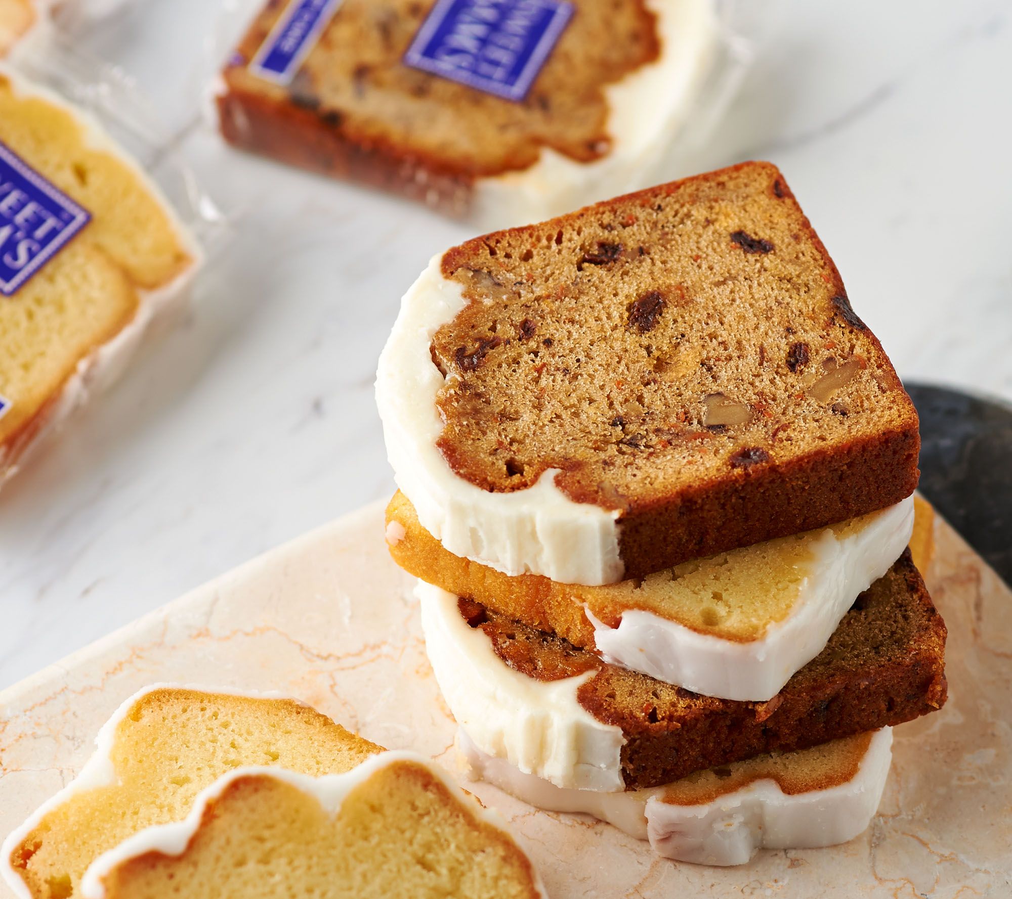 Sweet Sam's 18 Count Iced Carrot and Lemon Pound Cake Slices Page 1
