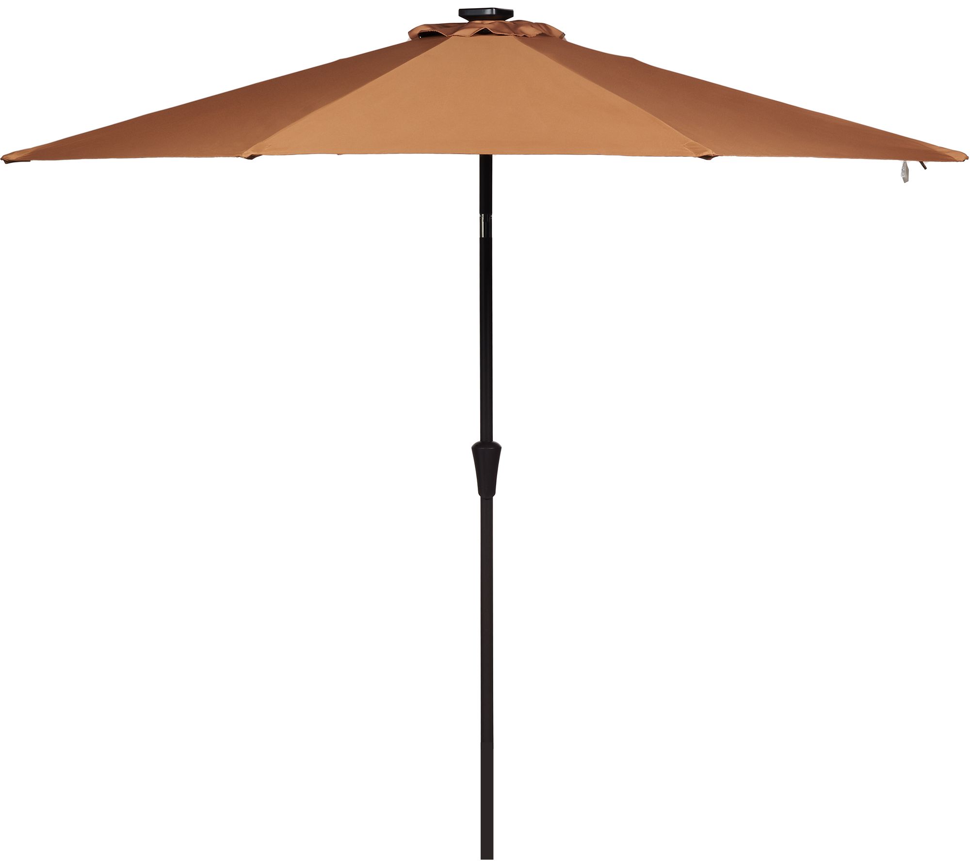 ATLeisure 9' Turn-2-Tilt Patio Umbrella w Solar Lights & Cover