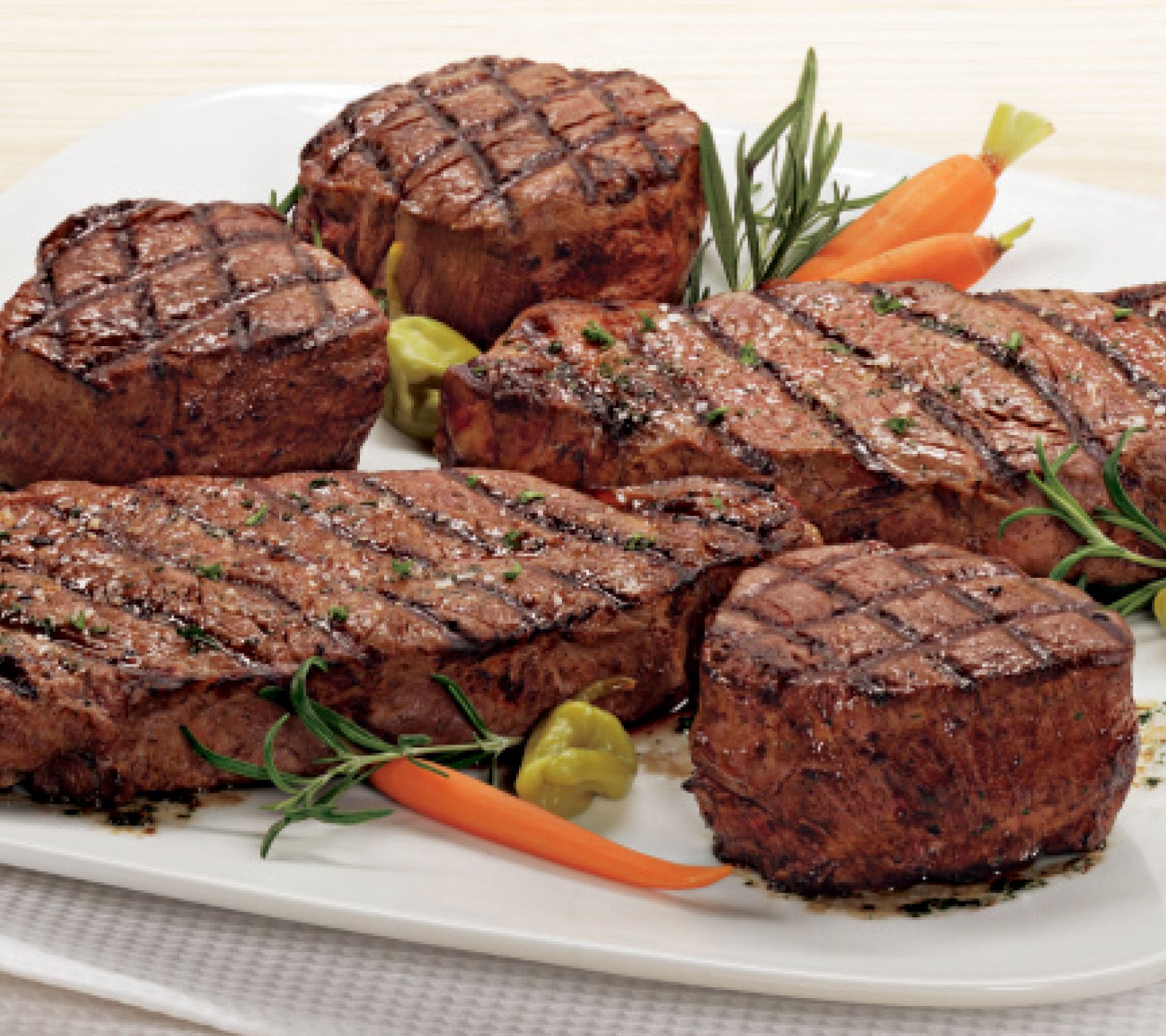 Kansas City Steak Filet Mignons and Strip —
