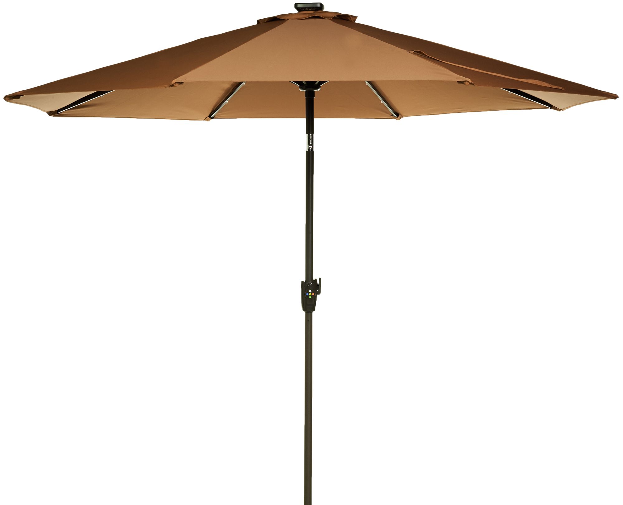 ATLeisure 9' Solar Patio Umbrella with White & Color Changing Lights
