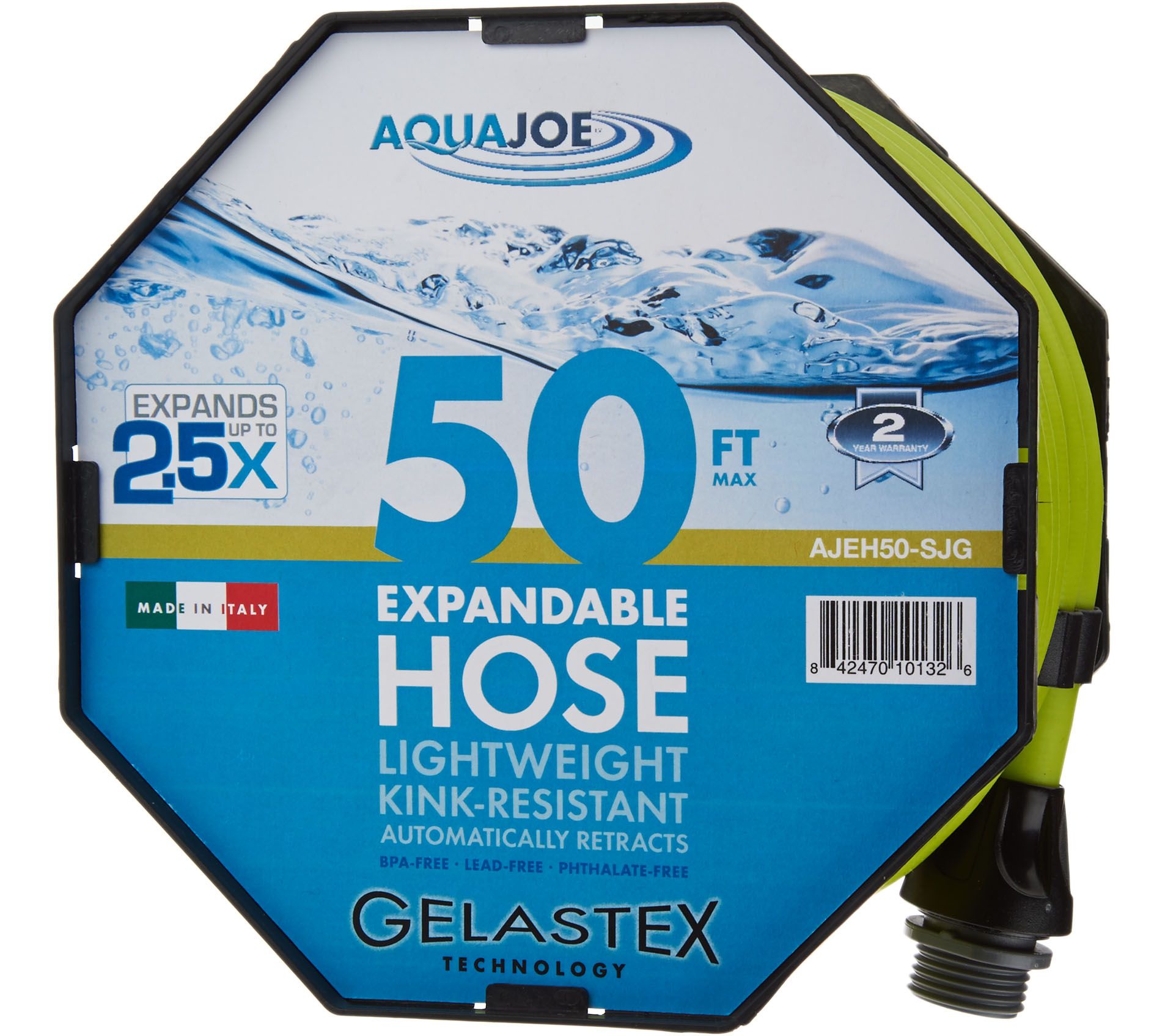 Aqua Joe 50' Expandable Lightweight KinkFree Hose —