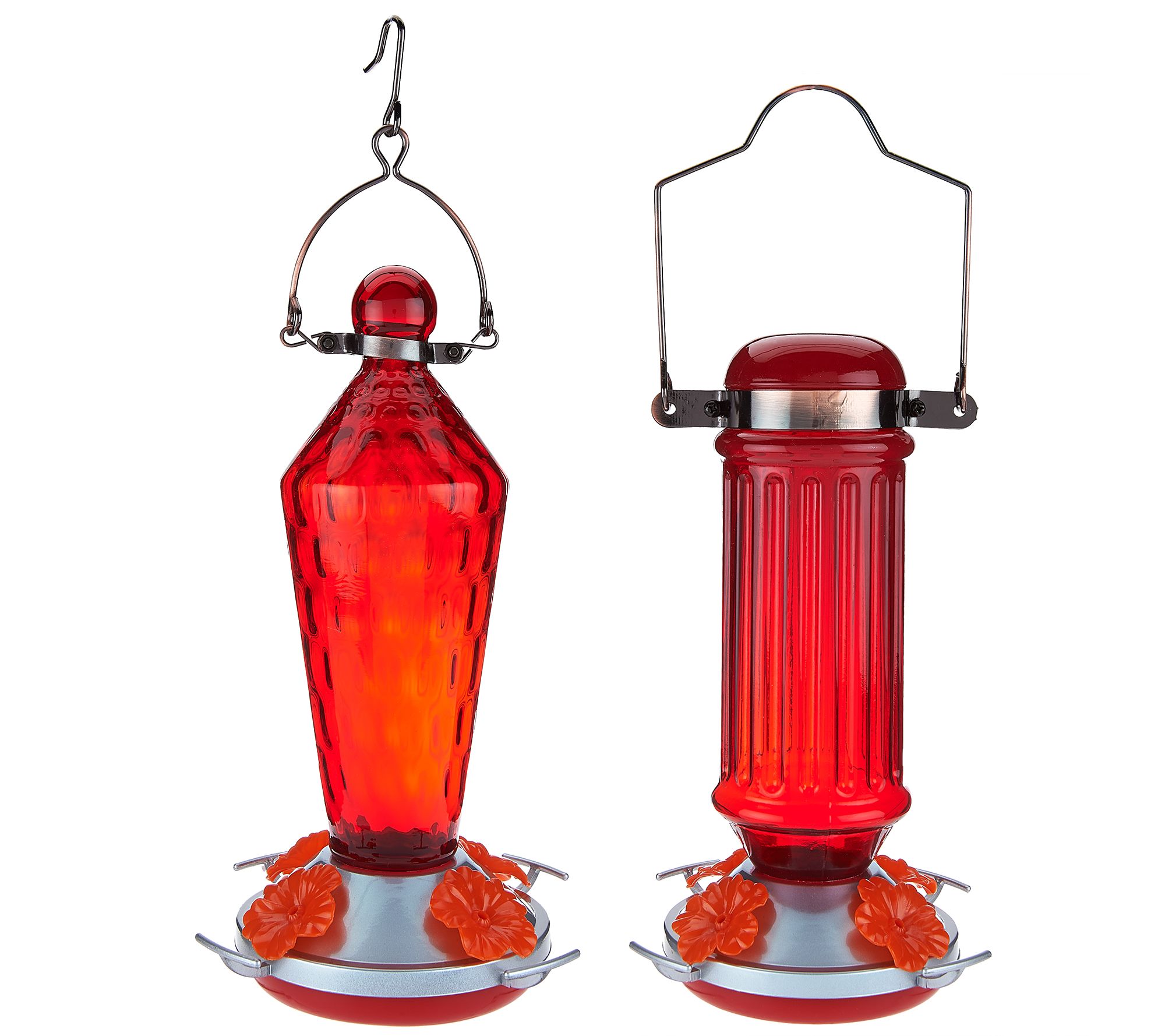 Ultimate Innovations S/2 Glass Hummingbird Feeders Page 1 —