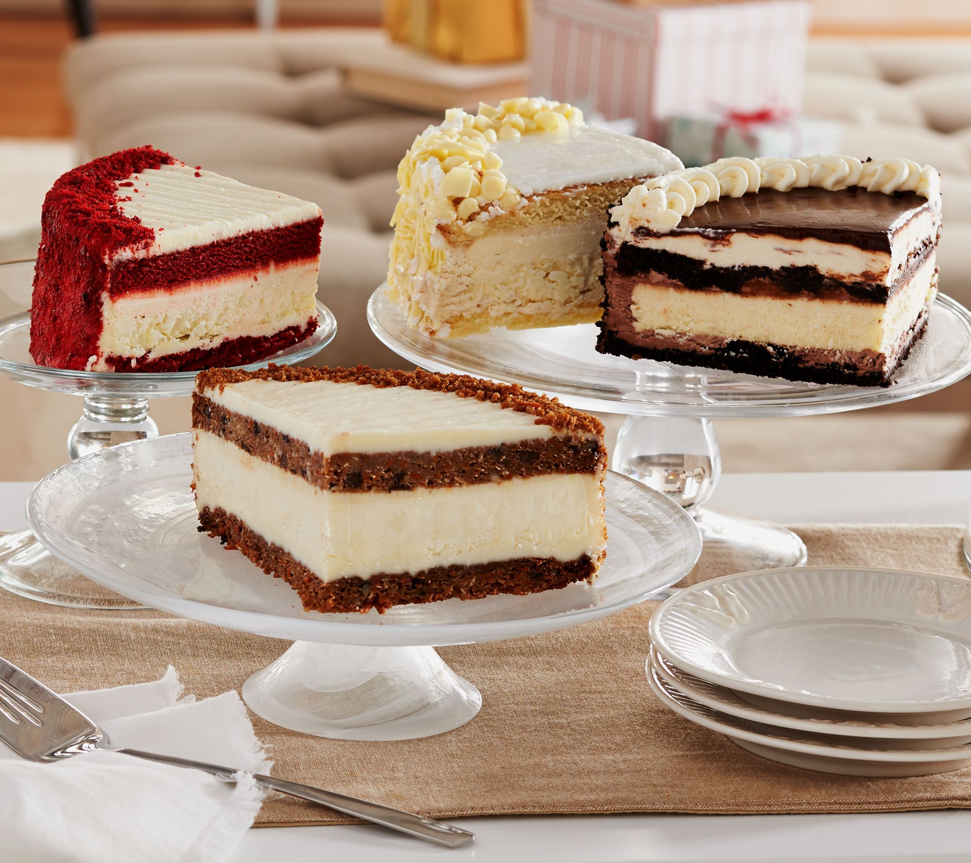 Junior's 6lb. Layer Cake and Cheesecake Sampler AutoDelivery —