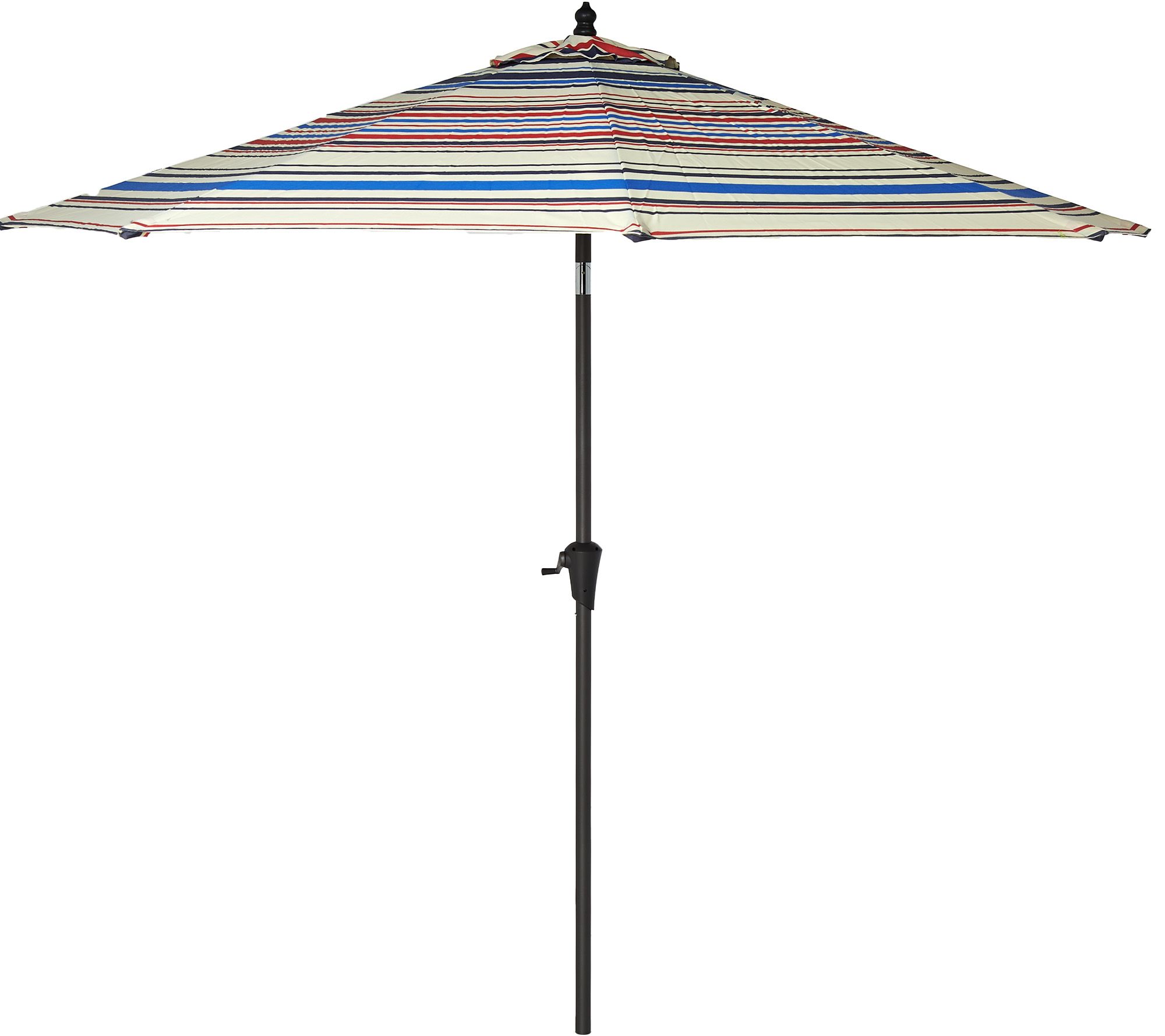 ATLeisure 9' Olefin Striped Crank & Tilt Market Umbrella Page 1 —