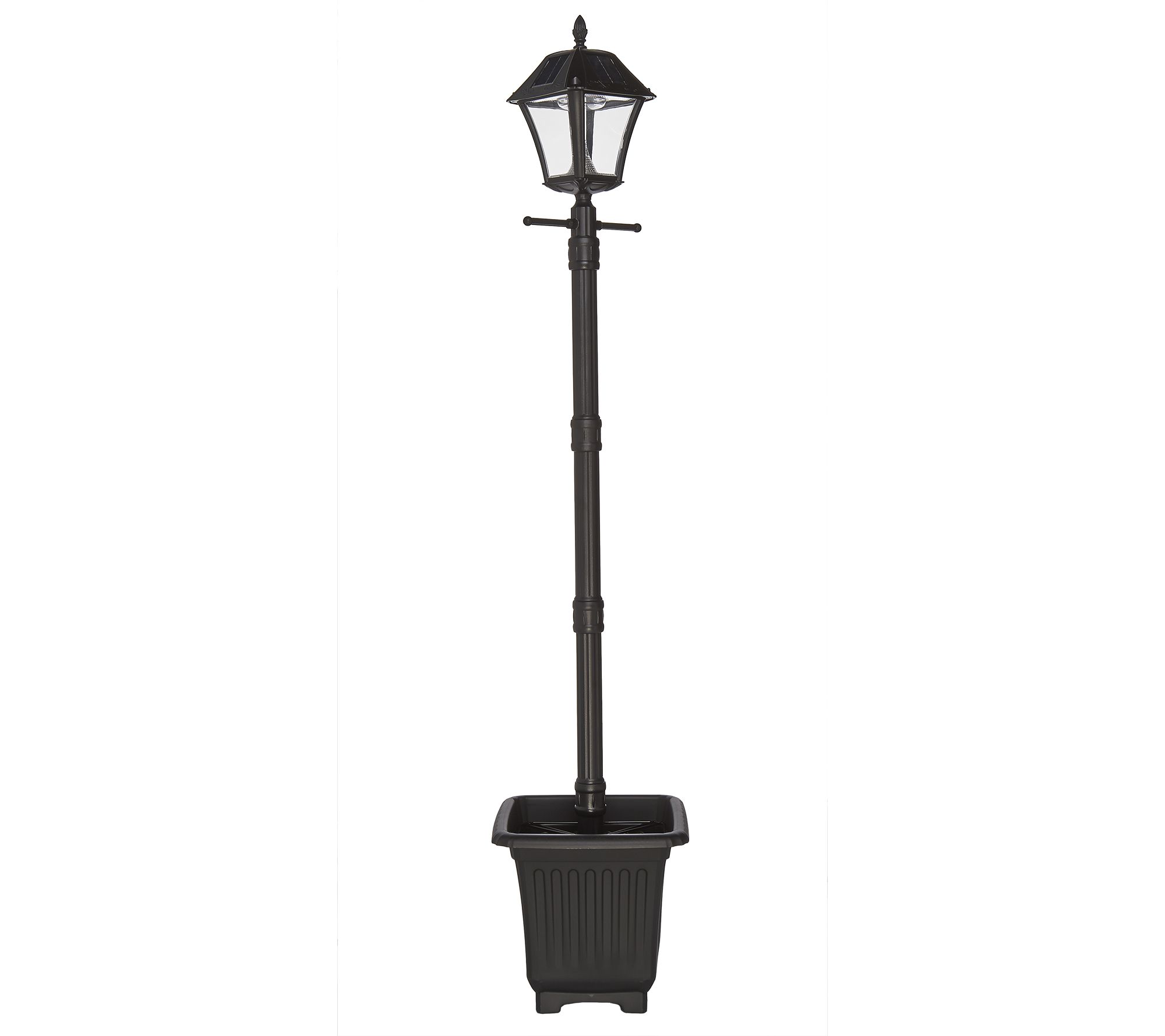 Gama Sonic 6.5' Solar Lamp Post with Planter & EZ Anchor Page 1 —