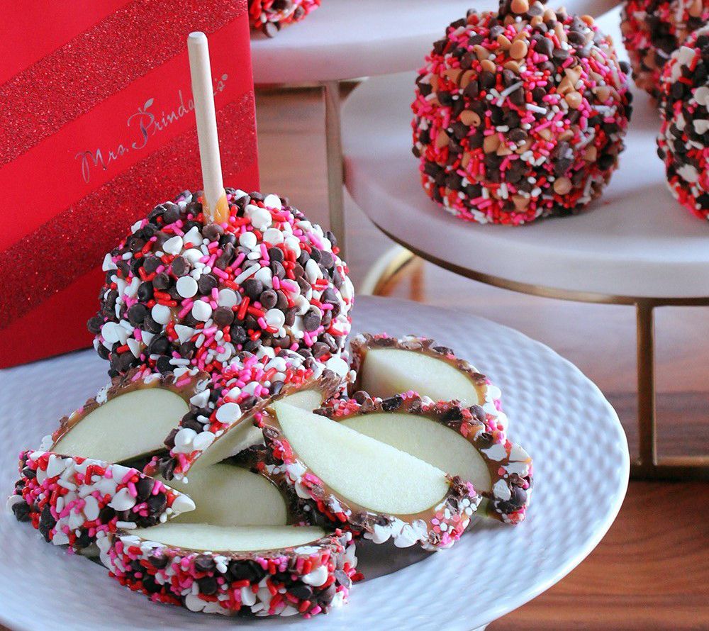 Mrs. Prindables Set of 10 Individual Sprinkle Apples & Bags —