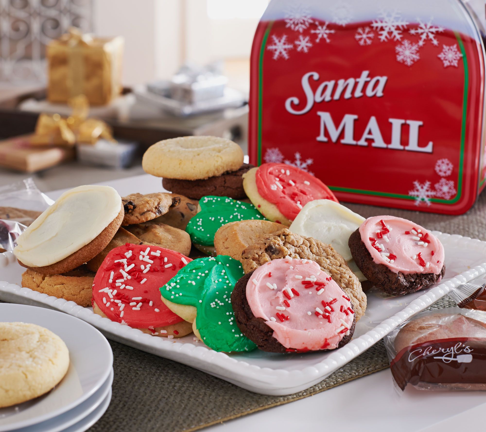 Ships 11/7 Cheryl's 30pc. FullSize Cookies in Holiday Mailbox —