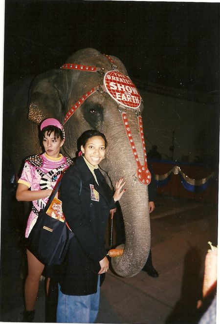 me with an elephant!