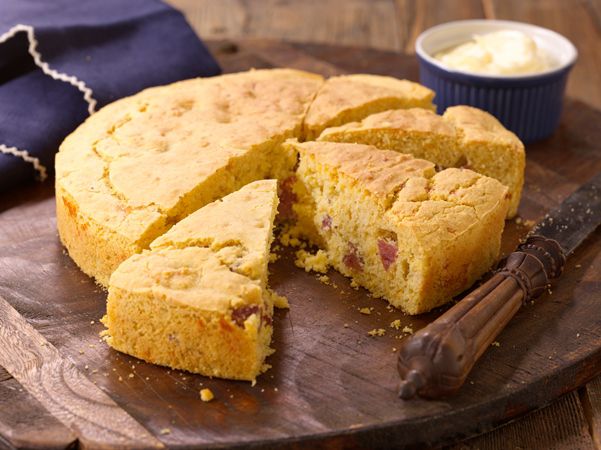 Smoked Sausage & Cheddar Cornbread