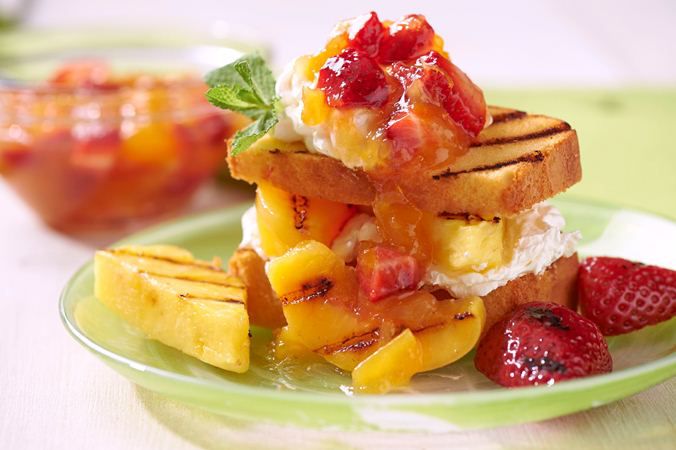 Grilled Fruit Shortcake Grilled Fruit Shortcake