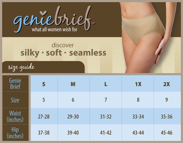 genie control set of 2 seamless high waist briefs qvc com qvc size chart