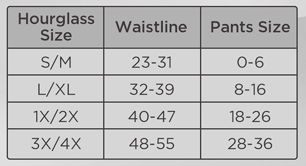 genie hour glass waist training belt qvc com qvc size chart
