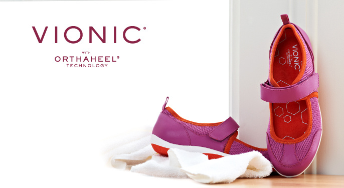 Vionic with Orthaheel Men's Orthotic Leather Boat Shoes